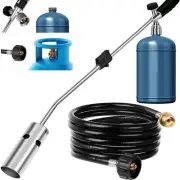 1.2M BTU Propane Weed Torch Kit, Dual-Mode Hose, Safe Multi-Tank Design