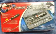 Crescent Racing Ratcheting Bit Driver Socket Set 42Pc
