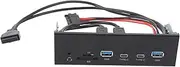Oreilet Front Panel USB Hub, USB3.2 GEN1 19PIN Optical Drive Front Panel, 6 Ports USB A Type C Memory Card Microphone Input Optical Drive Extension for PC Computer, 5Gbps Board