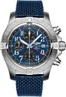 Breitling Avenger Automatic Blue Dial & Rubber Strap Steel Swiss-Made Mens Watch
