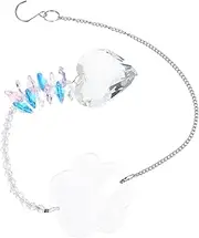 GAXIRE Decorative Crystal Pendant Ornament Sun Catcher Heart Memorial Suncatcher Pet Memorial Present for Windows Cars Decoration