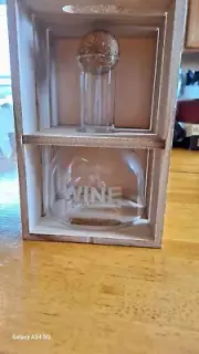 Wine Bar Decanter By Artland With Wood Crate Box