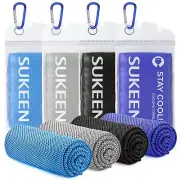 4 Pack Cooling Towel 40"x12"Ice TowelSoft Breathable Chilly TowelMicrofiber T...