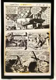 Swamp Thing #4 pg. 5 by Bernie Wrightson 11x17 FRAMED Original Art Poster DC Com