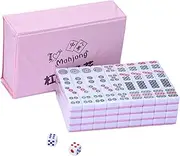 Mahjong Game - Mahjong Set | Portable Chinese Traditional Convenient Multiplayer Play Game for Party