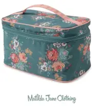 Matilda Jane Holiday Get Ready Train Case cosmetic bag make up toiletries NEW