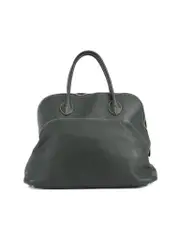 Dark Green Leather Bolide 35 Handbag