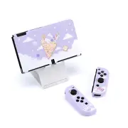 GeekShare Protective Case for Nintendo Switch OLED Ice Cream Cat Skin Purple