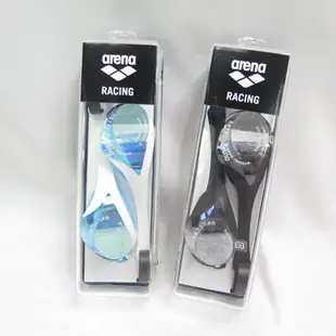 ARENA SWIM 防霧 抗UV 日本製 泳鏡 競速泳鏡 AGL180M- 藍/黑【iSport愛運動】