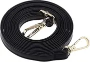 [EMSea] Purse PU Strap Slim Black Leather Crossbody Bag Strap Replacement for Handbag Shoulder Crossbody Bag Adjustable 52 Inch Strap Width 1.2cm/0.4"