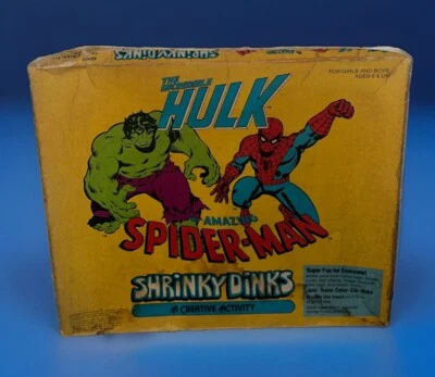 Incredible Hulk & Amazing Spider-Man Shrinky Dinks A Creative Activity Play Set