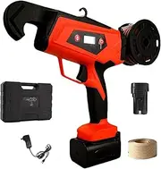 Electric Plant Tying Machine – Garden Branch Bundler with 2 Batteries, 4 Adjustable Levels, Max 25mm Bundle Diameter, Vineyard Tying Tool for Cucumber, Tomatoes & Vegetables