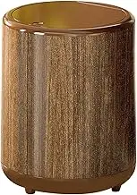 rockible Trash Can Garbage Container Imitation Wood Grain Stylish Storage Bin Wastebasket for Toilet Kitchen Home Laundry Room Vanity, Without Wheels