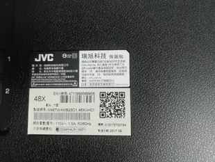 JVC LED-聯網電視 48X 有聲無影有背光(全機出售)