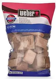 [weber] Hickory Wood Chunks Add Incredible Flavour to Your BBQ 6 Litre