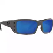 Costa Permit Matte Gray Frame Sunglasses w/Blue Mirror 580G 06S9022-90222362