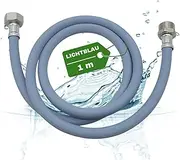 LICHTBLAU Extension Inlet Hose with Metal Thread Dishwasher Washing Machine Connection I 3/4 Inch I Water Inlet Hose Universal Manufacturers Independent Size: 1.0 m