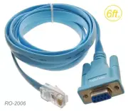 6ft RJ45 Male to DB9 Female Rollover Console Cisco 72-3383-01 Compatible Cable