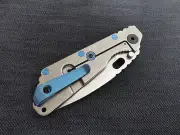 Blue Titanium Deep Carry Pocket Clip for Strider knives Strider SNG Strider SMF