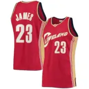 Lebron James #23 Cavaliers Red On Court Replica Jersey Mens