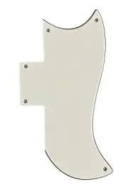 Custom For Gibson SG 61 Guitar Pickguard Scratch Plate,3 Ply White