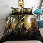 Monkey Pig Brown 3D Printing Duvet Quilt Doona Covers Pillow Case Bedding Sets