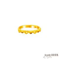 在飛比找森森購物網優惠-Jcode真愛密碼金飾 悸動黃金戒指