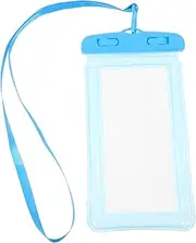 LALAFINA Light Blue Phone Bag Sealed Underwater Touch Screen Pouch Floating Phone Case with Lanyard for Safe Outdoor Use