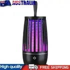 Bug Zapper Trap Lamp USB Rechargeable Indoor Electric Bug Zapper (Black) #AU