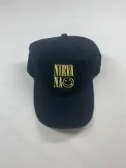 Grunge 2000s Nirvana Adjustable Hat Black