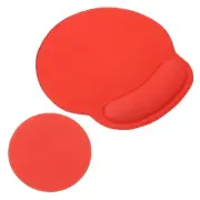 Gel Mouse Pad with Wrist Rest, Ergonomic Mouse Pad with Coaster, Red