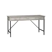 Elle 3-Drawers Office Study Writing Computer Desk - Washed Grey