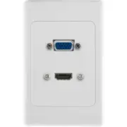PRO2 PRO3420 HDMI VGA Wall Plate Compliments Clipsal 2000 Plate Design HDMI VGA WALL PLATE