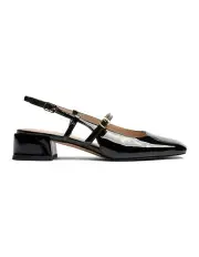 [REVIEW] Geena Block Heel in Black Patent