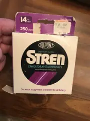 Stren DuPont Monofilament Fishing Line clear/ blue florescent 250 Yds. 6 Lb.