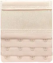 [Upushall] Women's Bra Extenders 4 Hook,Soft Stretchy Back Bra Extension Strap