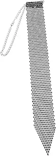[TEMPNAP] Rhinestone Tie Clothing Tie Fashion Tie Necklace Rhinestone Necktie for Men Fun Ties Novelty Bow Ties Rhinestone Neck Tie Breathable Dress Woman Dress Men's Tie Black Rhinestones