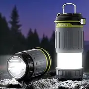 Quntis Camping Lantern Rechargeable, 600 Lumen Telescoping Camping Light, Dimmable 3 Modes with 3200mAh Battery Capacity Tent Lights, Magnetic Base & Foldable Hook for Outdoor, Hiking, Emergency Use