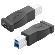 2x USB C 3.1 Female to 3.0 B Male Data Adapter for Printer Scanner Hard Laptops