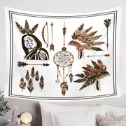 Cool Native American Set Tapestry