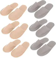 SHERCHPRY Pack Disposable Washable Slippers Home Spa Wedding Hotel Safe Non Skid Odorless