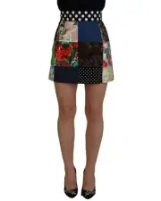 Dolce & Gabbana Patchwork Floral Mini Skirt Women Multicolor