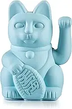 Donkey Products - Lucky Cat Blue - Blue Waving Cat | Japanese Decorative Cat in Stylish Matte Colour 15 cm High
