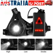 Waterproof Night Running LED Light Chest Torch Rechargeable Jogging Camping Lamp