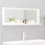 NNEVL Bathroom Mirror White 100cm Chipboard