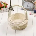 Large Capacity Storage Basket Plastic Rattan Bamboo Flower Basket