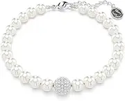 [Swarovski] Remix Collection Bracelet, White Crystal Pearls in a Rhodium Plated Setting
