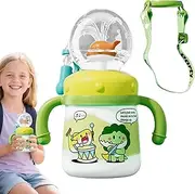 Wezalget Whale Fountain Tumbler | Whale Sprinkler Sippy Cup - Leakproof Toddler Drinking Cup, Outdoor Water Bottle for School