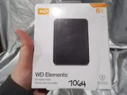Western Digital 6TB WD Elements Portable, External HDD - WDBHJS0060BBK-WESN