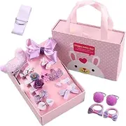 Toddler Hair Clips | Princess Hair Accessories for Toddler Girls - Set of 18 Stylish Hairpin, Assorted Set for Party School Ballet